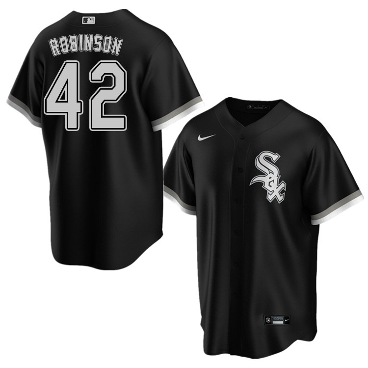 Nike Men #42 Jackie Robinson Chicago White Sox Baseball Jerseys Sale-Black